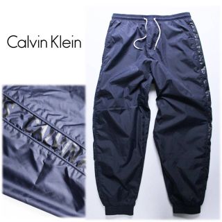 カルバンクライン(Calvin Klein)の《カルバンクライン》新品 ロゴライン ナイロンイージーパンツ M(W85~92)(その他)