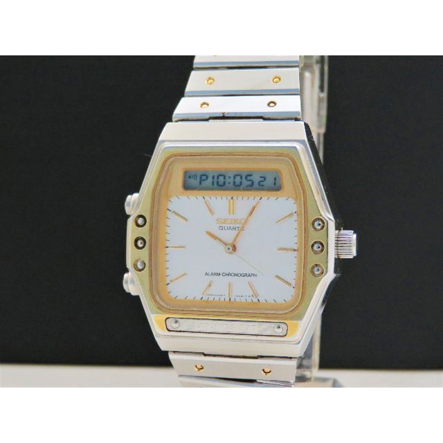 SEIKO SPORTS 100 デジアナ腕時計 アラームクロノグラフ H357