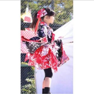かわいい❣️着物ドレス❤️3段フリル❤️ダンス衣裳 3点セット(セット/コーデ)