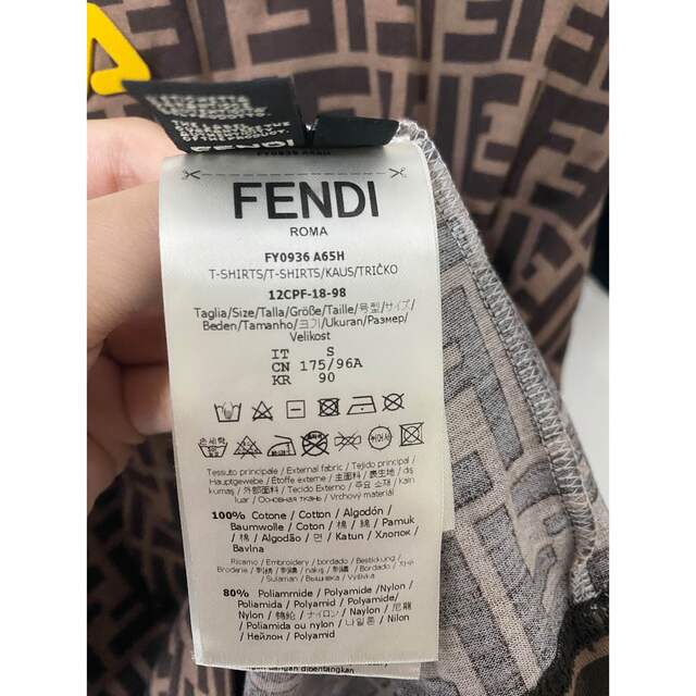 FENDI - 【正規品】FENDI フェンディズッカ柄 FILAコラボ Tシャツ Sの