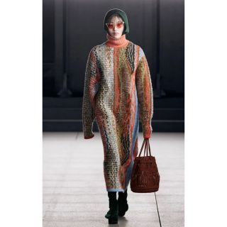 マメ(mame)のmame kurogouchi Autumn knit dress size2(ロングワンピース/マキシワンピース)