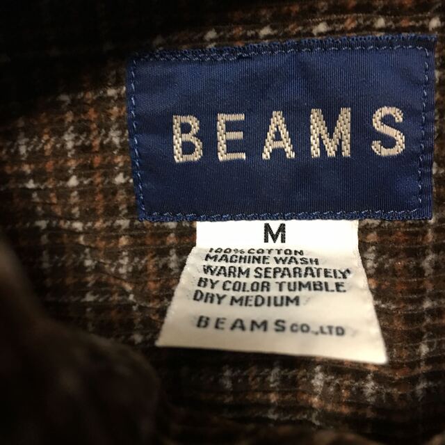 BEAMS(ビームス)のBEAMS チェックシャツ　Mサイズ メンズのトップス(シャツ)の商品写真