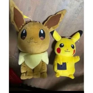 ポケモン(ポケモン)のピカチュウ　イーブイ　ぬいぐるみセット(ぬいぐるみ)