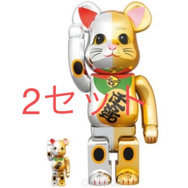 BE@RBRICK 招き猫 透明メッキ 100％ & 400％ - その他