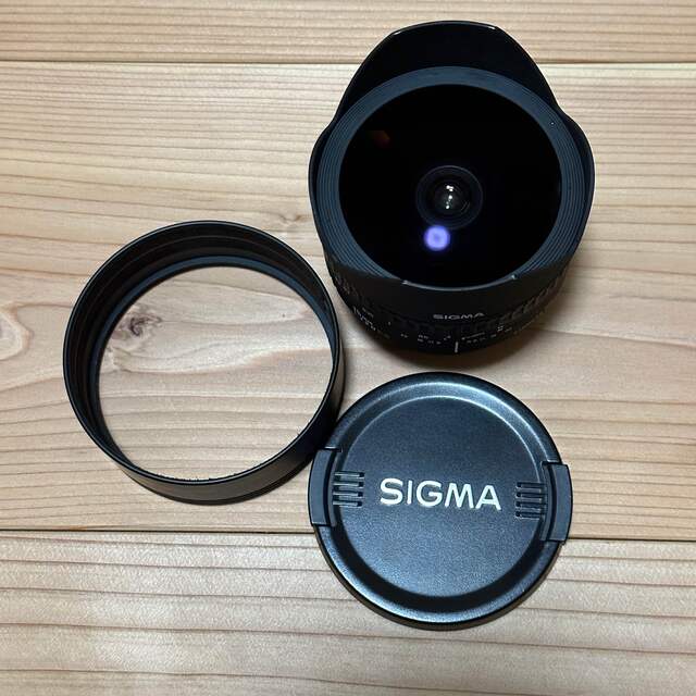 SIGMA(シグマ)のNikon用 SIGMA 15mm 1:2.8D EX FISHEYE 魚眼 スマホ/家電/カメラのカメラ(レンズ(単焦点))の商品写真
