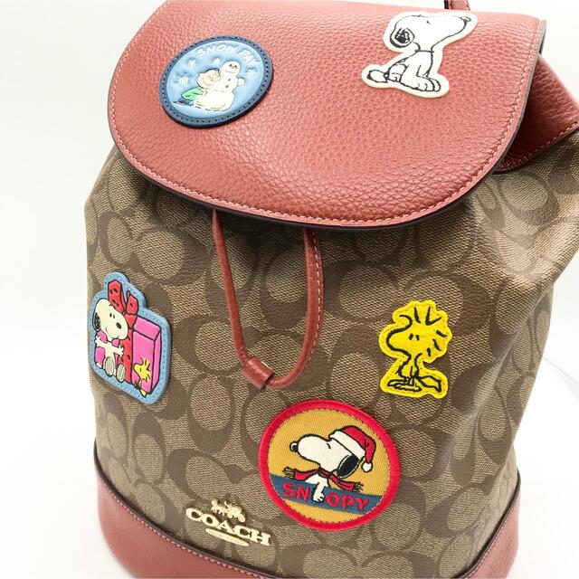 COACH ☆大人気☆ デンプシー バックパック パッチ スヌーピー 新品 高