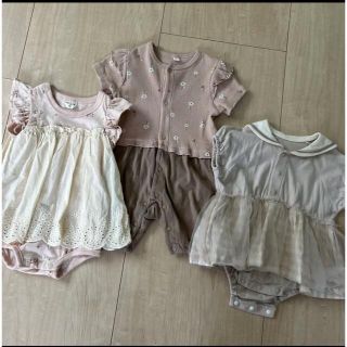 アカチャンホンポ(アカチャンホンポ)のロンパース 女の子 まとめ売り セット(ロンパース)