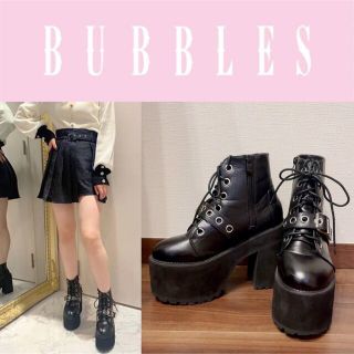 バブルス(Bubbles)の専用🌹【 bubbles】❤︎ ハトメベルトブーツ【定価¥8,250】(ブーツ)