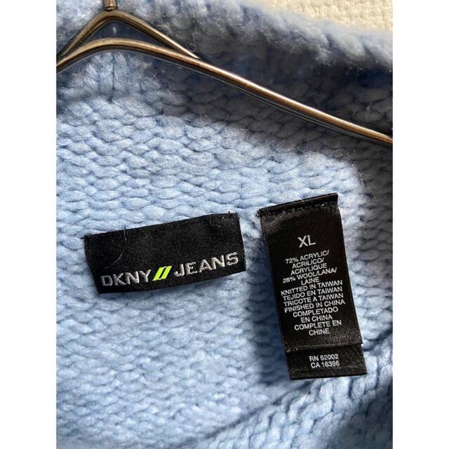 DKNY - 希少 立体ロゴ vintage 90s DKNY ハイネック ニット セーターの