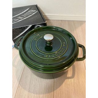 ストウブ(STAUB)のストウブ ピコココットラウンド24㎝バジル(鍋/フライパン)