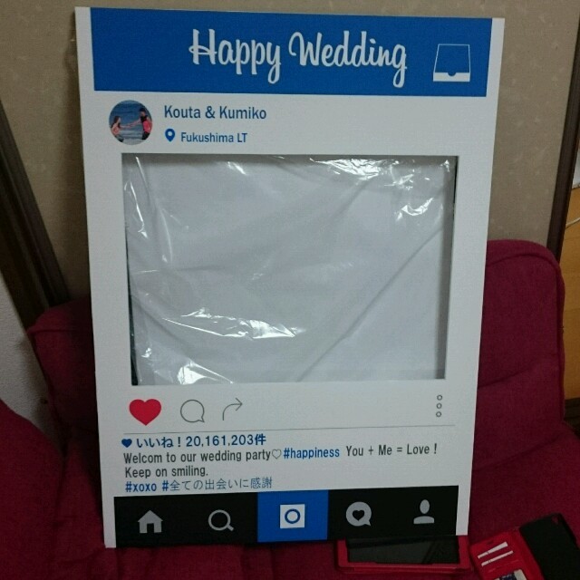 Instagram風ウェルカムボード インスタフレーム インスタパネルの通販 By Wedding S Shop ラクマ