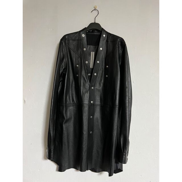 Rick Owens Leather Larry Shirts 年末年始特価