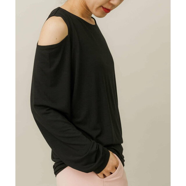 Sonny Label(サニーレーベル)の【ピンク】【FREE】SLAB Open Shoulder Pullover レディースのトップス(カットソー(長袖/七分))の商品写真