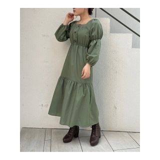 マジェスティックレゴン(MAJESTIC LEGON)の【カーキグリーン】レディコンシャスワンピース(ロングワンピース/マキシワンピース)