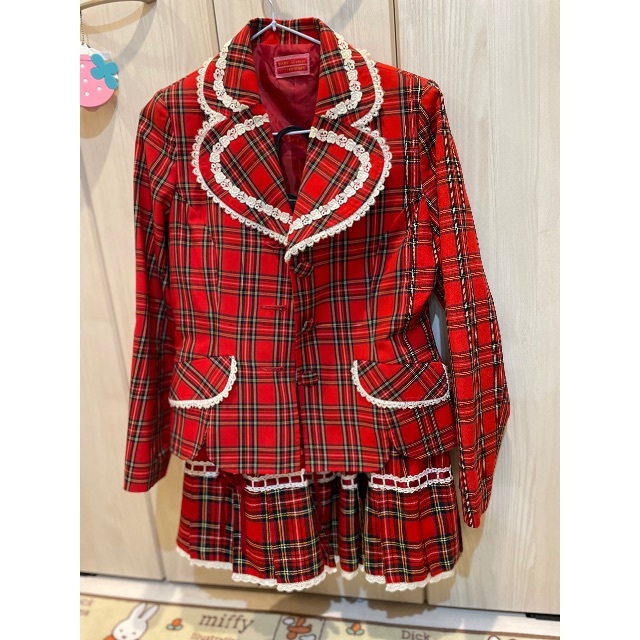 BABY,THE STARS SHINE BRIGHT - BABY赤チェックセットアップ