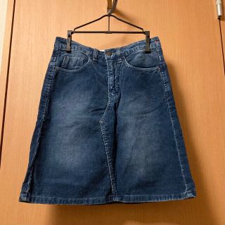 ザラ(ZARA)の未使用　美品　コーデュロイ　スカート　ブルー　cepo(ミニスカート)