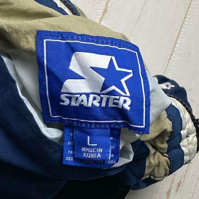 STARTER(スターター)の《リバーシブル》STARTERスターター　プルオーバーナイロンジャケットL 刺繍 メンズのジャケット/アウター(ナイロンジャケット)の商品写真