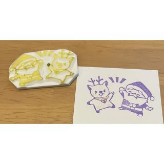 いぇーいっ【消しゴムはんこ】(はんこ)