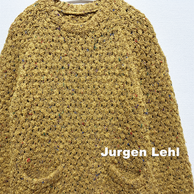 JURGEN LEHL】ヨーガンレール マスタードニット ワンピース