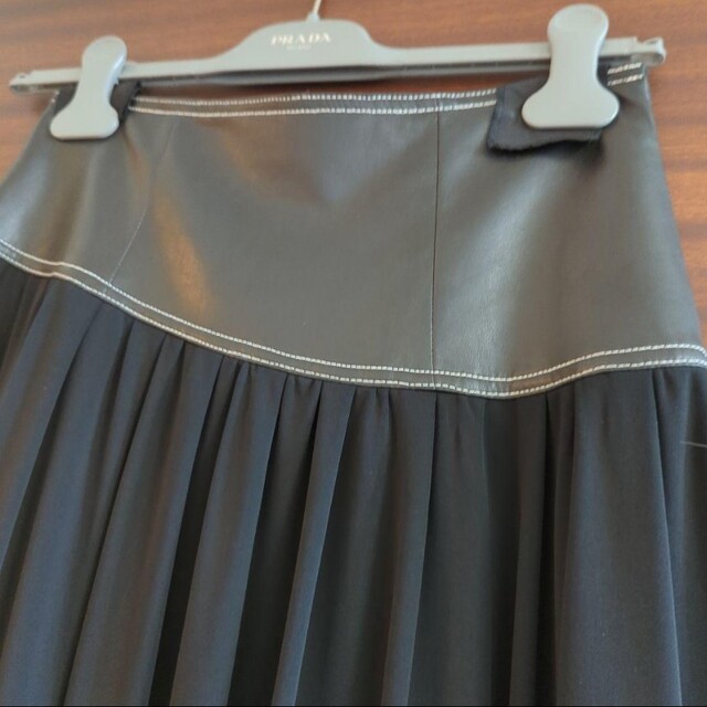 新品ルシェルブルー　Leather Corset Skirt