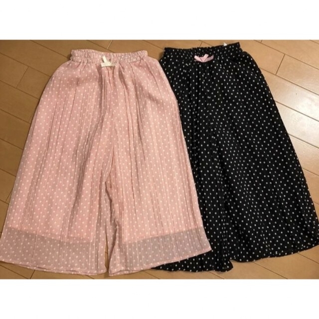 フリース　ハートパジャマとパンツ2点セット　110 キッズ/ベビー/マタニティのキッズ服女の子用(90cm~)(パジャマ)の商品写真