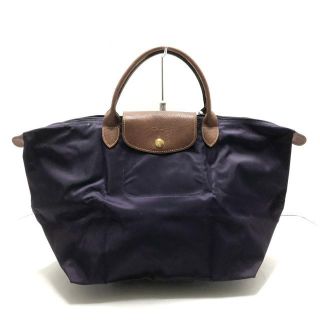 ロンシャン(LONGCHAMP)のロンシャン ハンドバッグ ナイロン×レザー(ハンドバッグ)