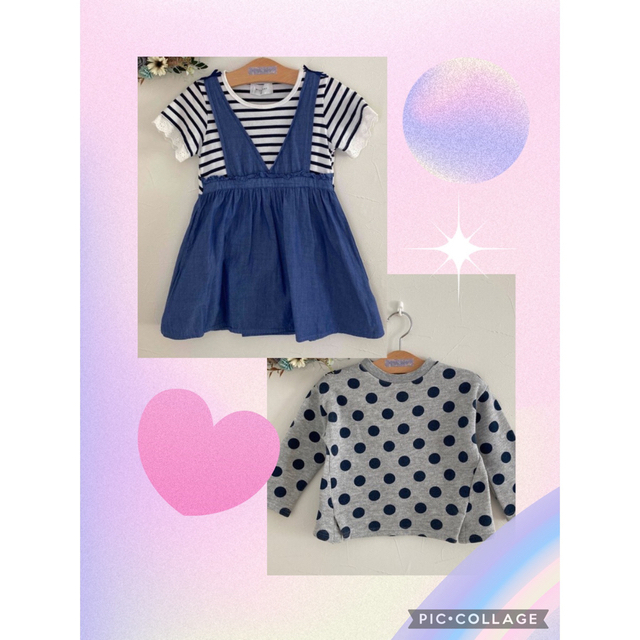 Seraph(セラフ)のおまとめ2点　セラフ、ウィルメリー　100cm  キッズ/ベビー/マタニティのキッズ服女の子用(90cm~)(Tシャツ/カットソー)の商品写真