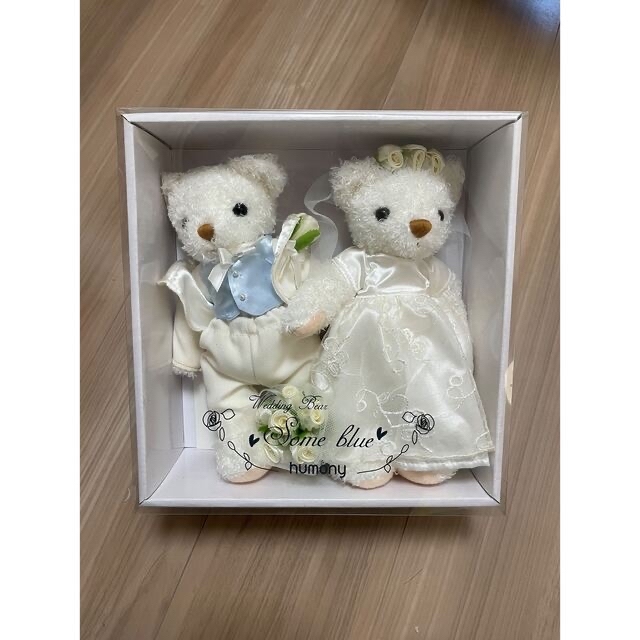 【新品】ウェディング ベア ぬいぐるみ 結婚式 披露宴 飾り 送料無料 ハンドメイドのウェディング(その他)の商品写真