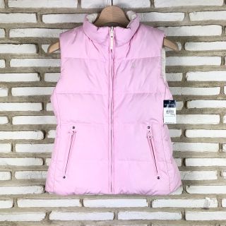 ラルフローレン(Ralph Lauren)のポロラルフローレン　子供服　ダウンベスト　リバーシブル　ピンク　白　L(ジャケット/上着)