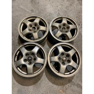 R32 スカイライン TYPE M 純正ホイール 16×6.5J 40 4本 - タイヤ