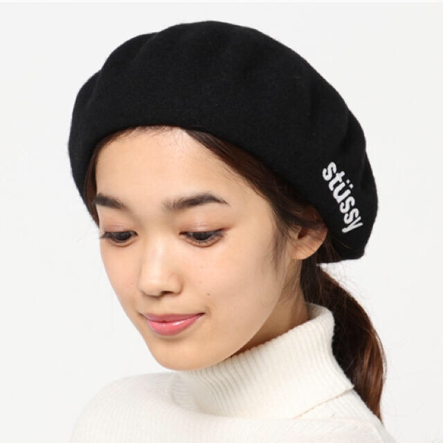 STUSSY(ステューシー)の<最終価格>Stussy woman Elliot Beret ベレー帽 レディースの帽子(ハンチング/ベレー帽)の商品写真