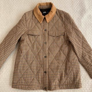 ザラ(ZARA)のZARA｜チェック柄キルティングアウター(ダウンジャケット)