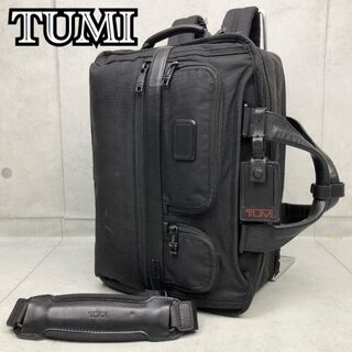 トゥミ(TUMI)の良品✨ TUMI ALPHA2 3way 26180D2 A4 大容量 2層 黒(ビジネスバッグ)