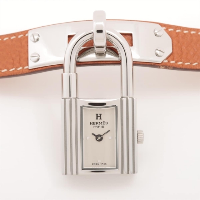 お買得】 Hermes 腕時計 レディース SS×革 ケリーウォッチ エルメス