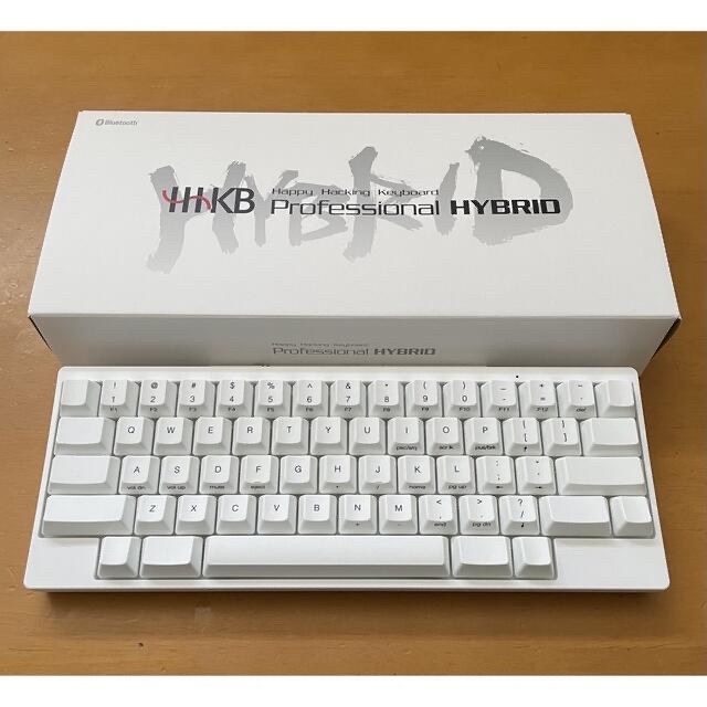 HHKB 雪 無刻印 交換キーキャップ付き US配列静電容量