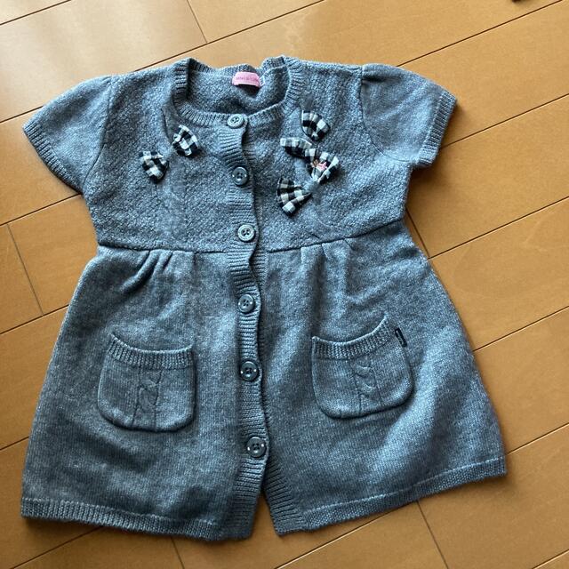 mikihouse(ミキハウス)のミキハウス　リーナちゃん　ニット キッズ/ベビー/マタニティのキッズ服女の子用(90cm~)(ジャケット/上着)の商品写真