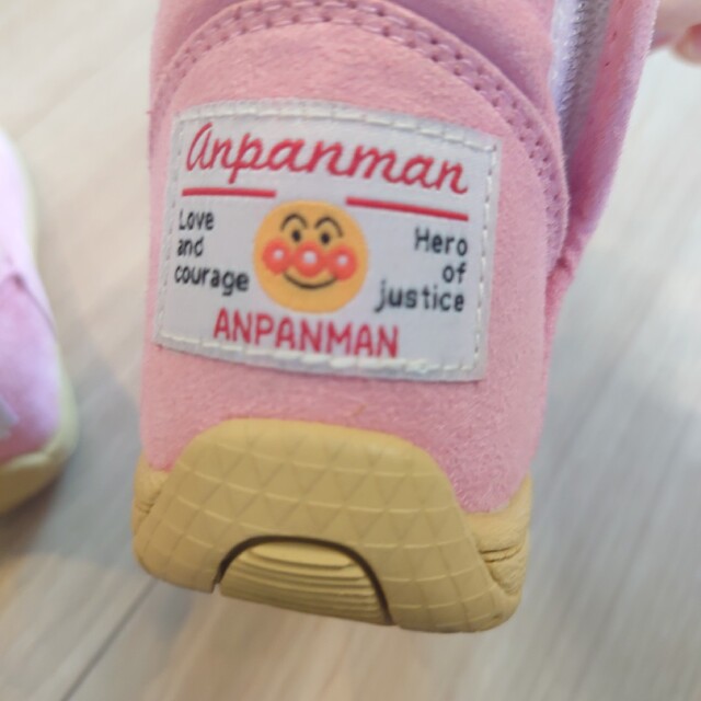 アンパンマン　ブーツ　ピンク　13cm キッズ/ベビー/マタニティのベビー靴/シューズ(~14cm)(ブーツ)の商品写真