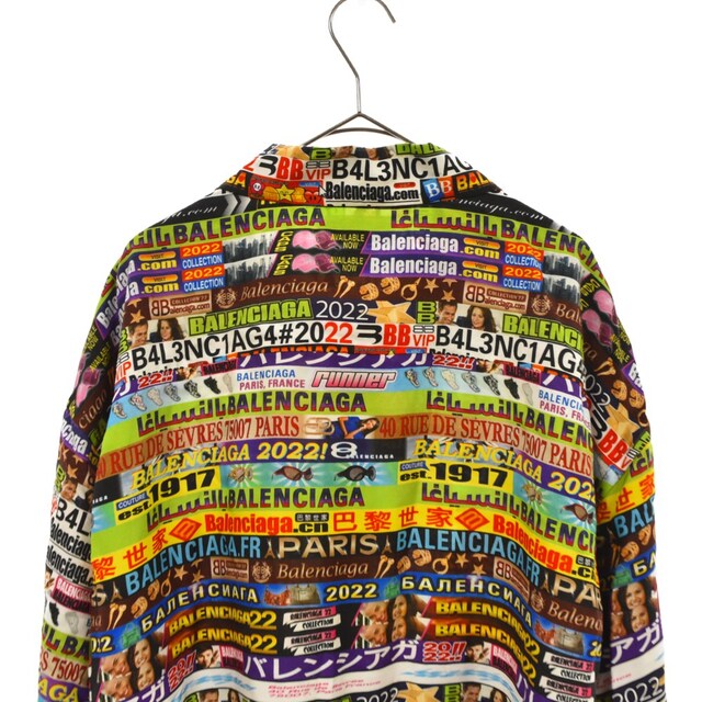 最大5000円OFFクーポン 2020AW BALENCIAGA レーヨン オーバー シャツ