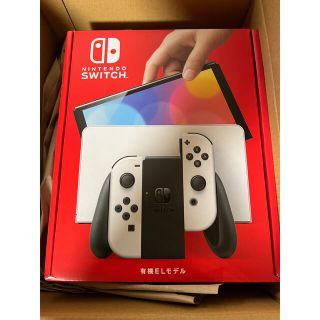 ニンテンドースイッチ(Nintendo Switch)のニンテンドースイッチ本体 有機ELモデル  ホワイト 新品未開封(家庭用ゲーム機本体)