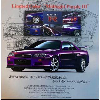 ✨希少✨ R34 GT-R ミッドナイトパープルIII 限定 カタロ(カタログ/マニュアル)