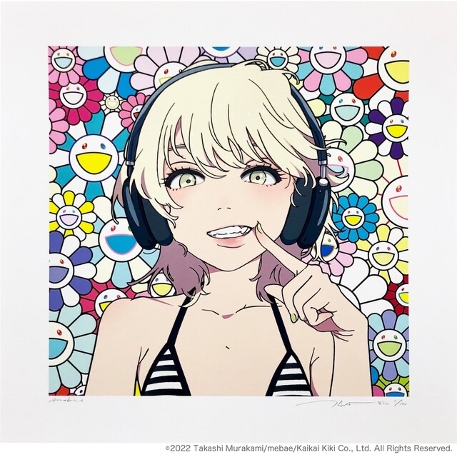 smile_01 w M.F mebae 村上隆 murakami flower エンタメ/ホビーの美術品/アンティーク(版画)の商品写真