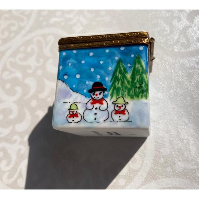 リモージュボックス クリスマス Snowman 雪だるま 【高品質】 51.0%OFF