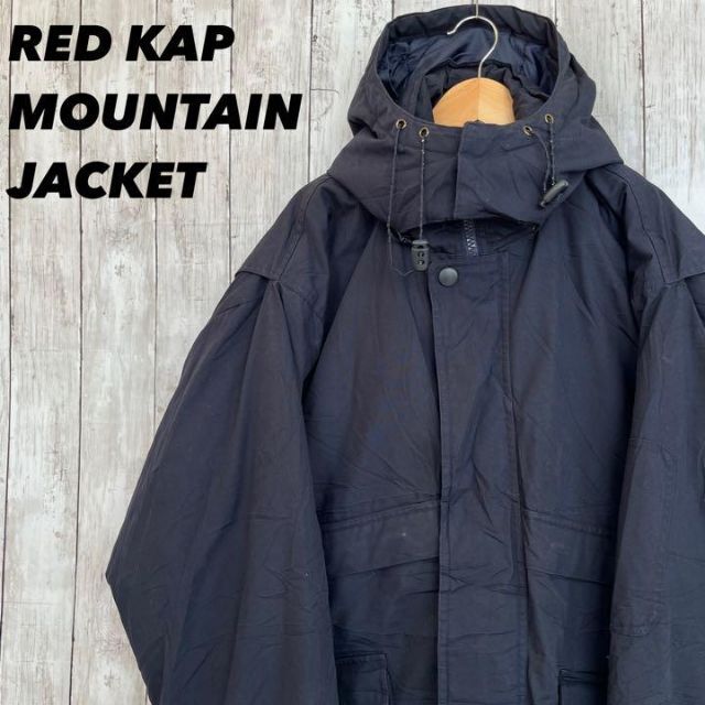 RED KAP(レッドキャップ)のアメリカ古着　RED KAP ワークジャンパー　中綿入りマウンテンパーカー　紺色 メンズのジャケット/アウター(マウンテンパーカー)の商品写真