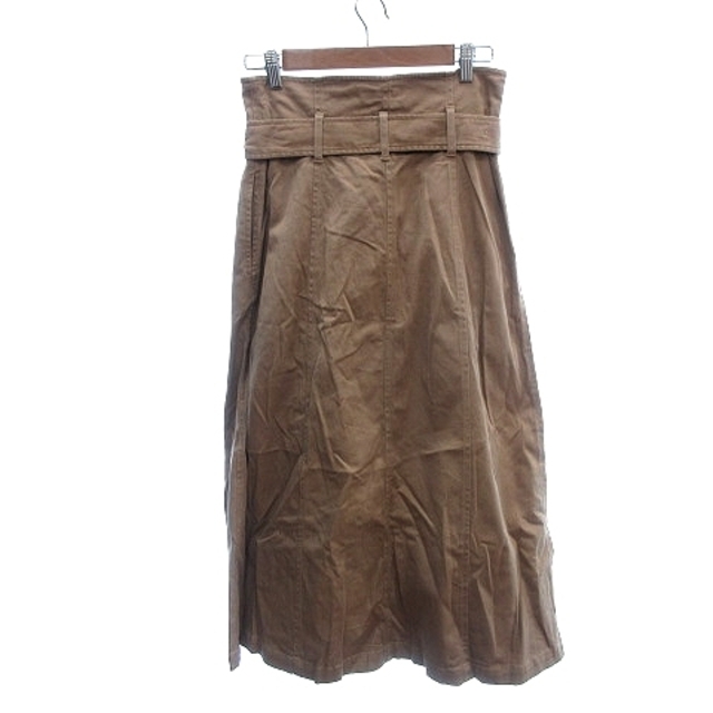 moussy(マウジー)のマウジー フレアスカート マキシ ロング ウエストマーク 0 茶 ブラウン レディースのスカート(ロングスカート)の商品写真