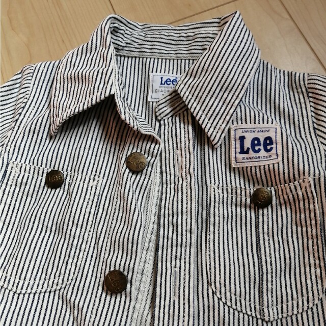 Lee(リー)のシャツワンピース キッズ/ベビー/マタニティのキッズ服女の子用(90cm~)(ワンピース)の商品写真