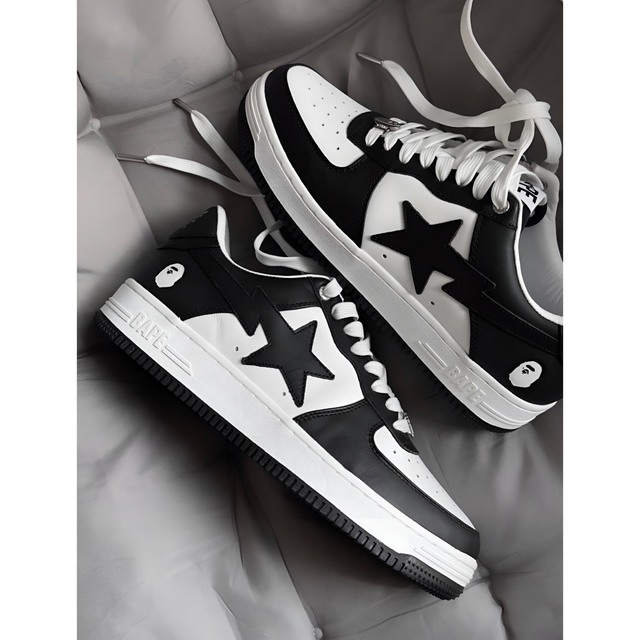 27.5cm Bape sta black 1I70-191-007 panda