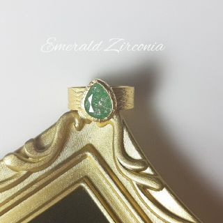 『Emerald Zirconia』の一目惚れ天然石リング(リング(指輪))