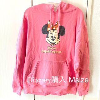 ディズニー(Disney)の最終値下げ！！ディズニーで購入！ミニー パーカー ピンク Mサイズ(パーカー)