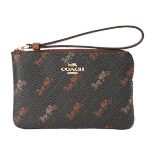 コーチ(COACH)の新品 コーチ COACH ポーチ コーナージップ リスレット ブラック 黒(ポーチ)