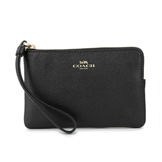 COACH - 新品 コーチ COACH ポーチ レザー コーナー ジップ リスト